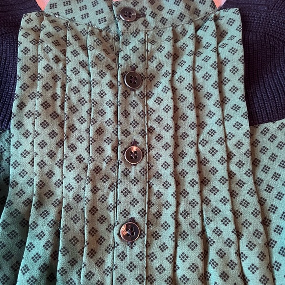 CAbi Black and Green Patterned Sweater - Picture 3 of 7